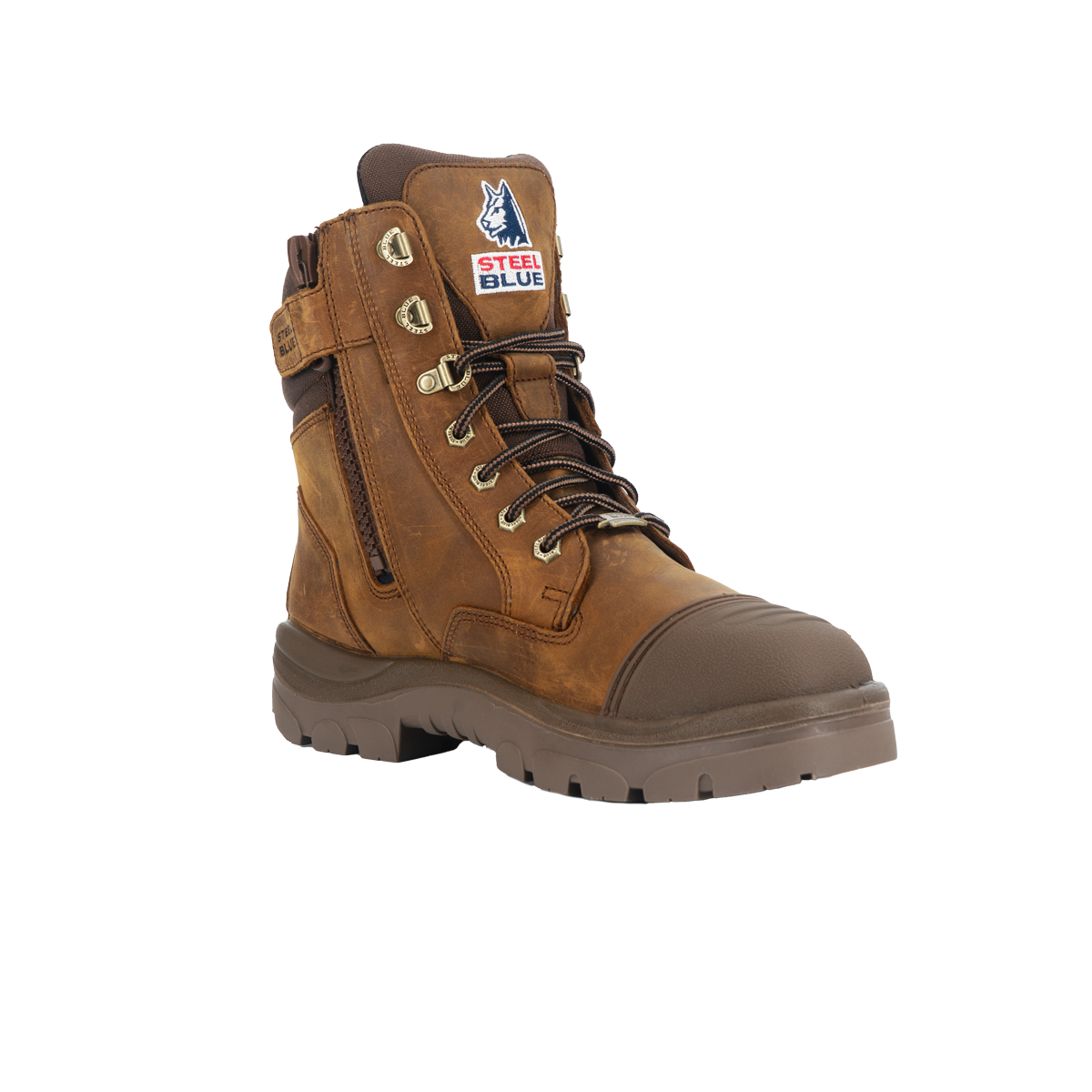 Steel Blue Southern Cross® Zip WP S7 Distressed Brown
