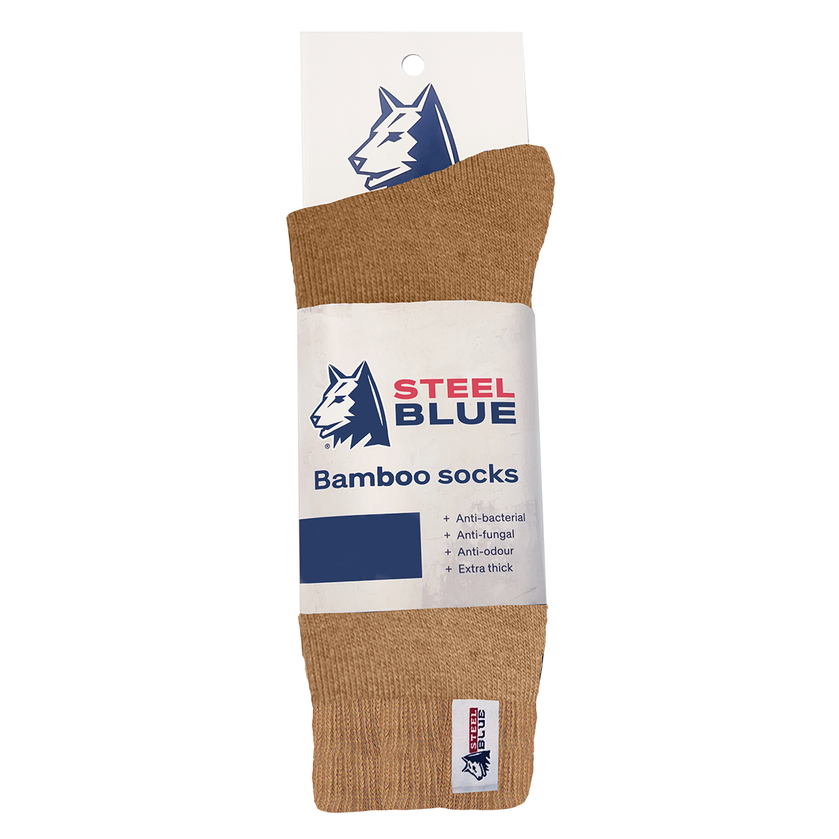 Steel Blue Bamboo Socks