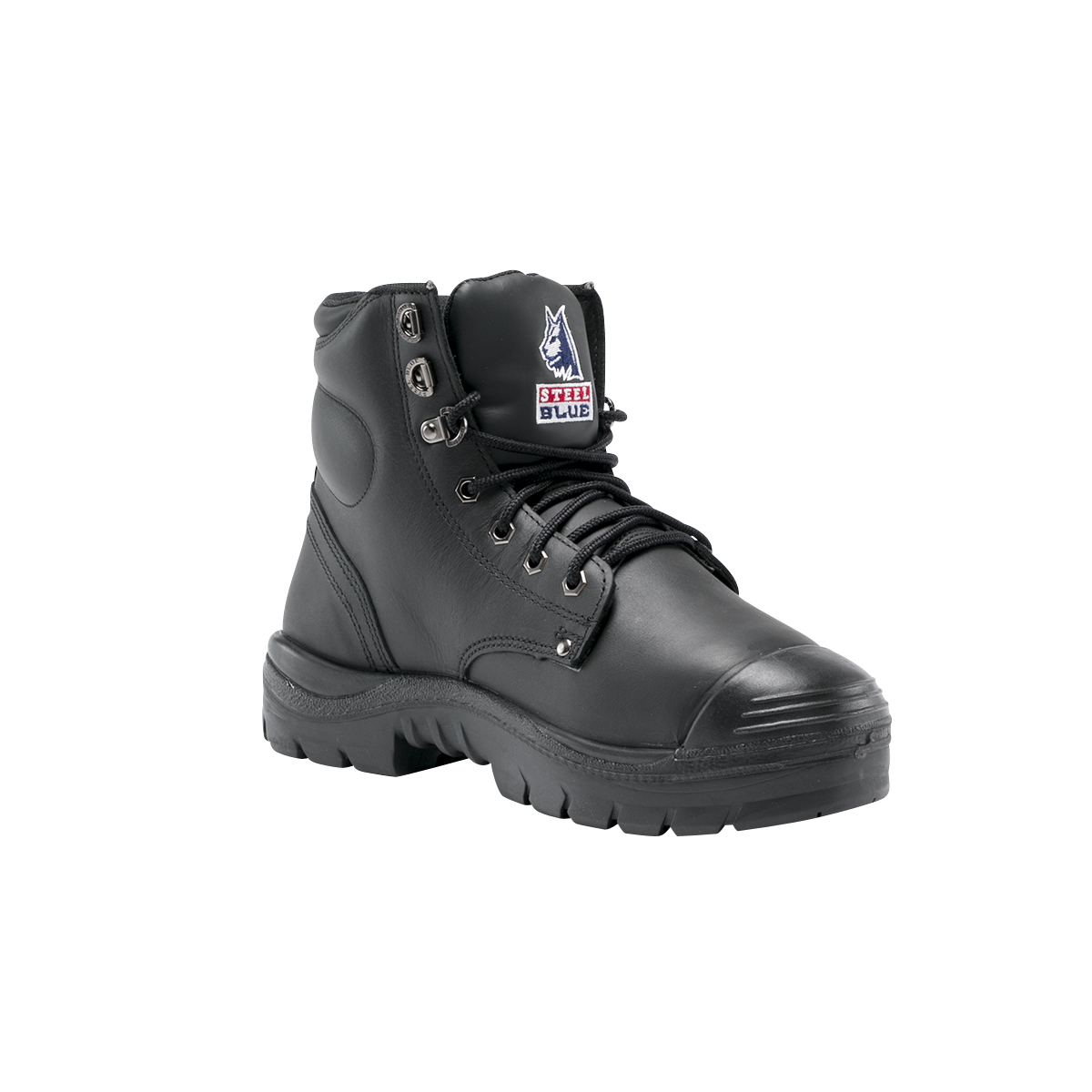 Steel Blue Argyle Nitrile Met Bump S3 image 0